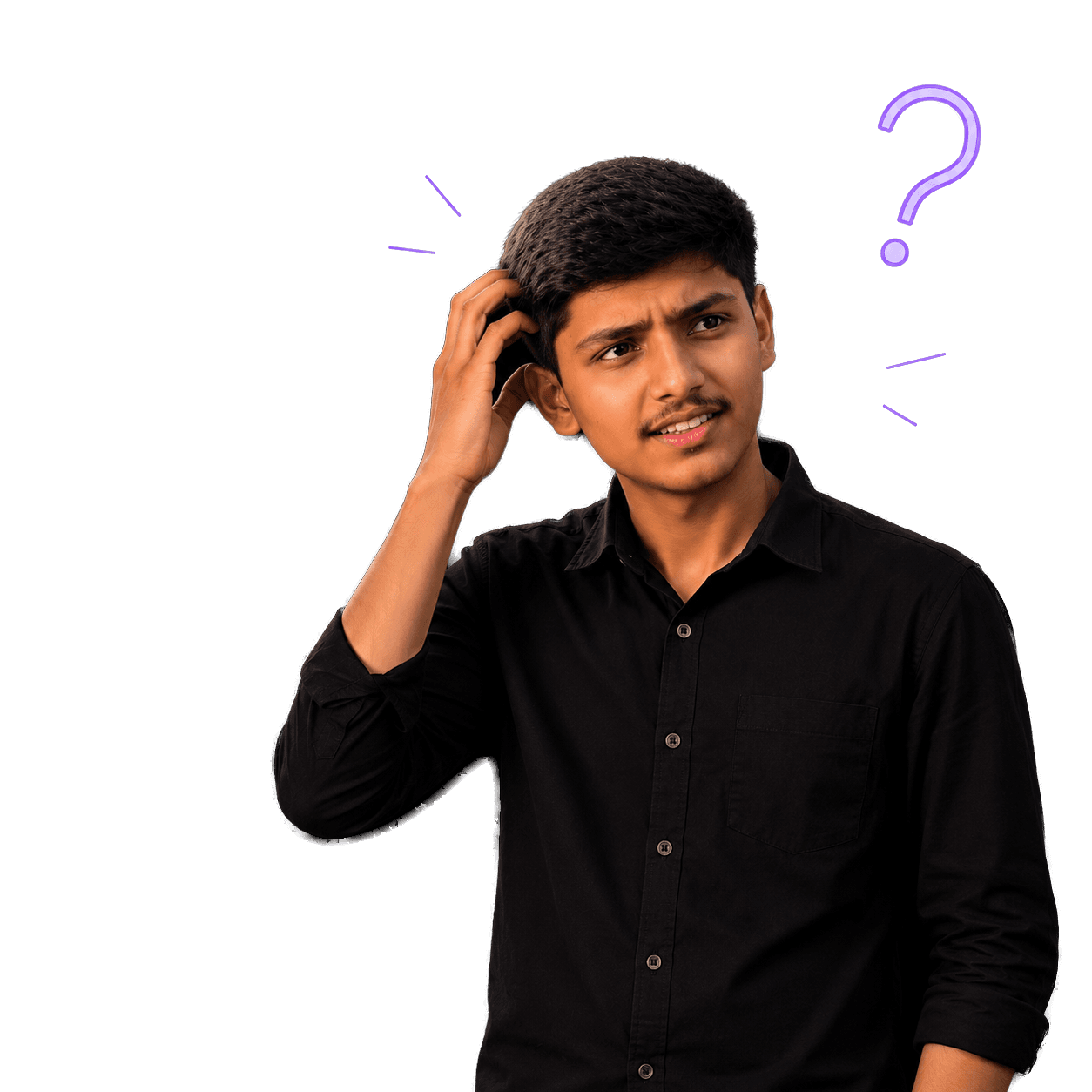 Confused person wondering what Kinnecto does